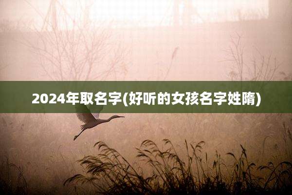 2024年取名字(好听的女孩名字姓隋)