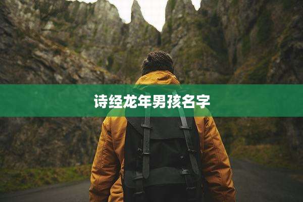 诗经龙年男孩名字
