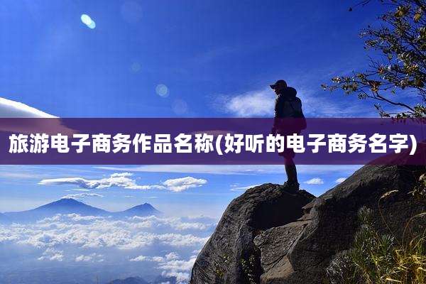 旅游电子商务作品名称(好听的电子商务名字)