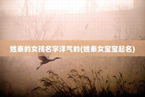 姓秦的女孩名字洋气的(姓秦女宝宝起名)