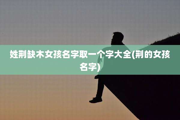 姓荆缺木女孩名字取一个字大全(荆的女孩名字)