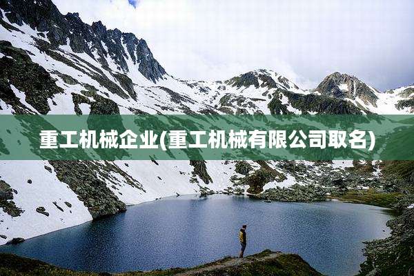 重工机械企业(重工机械有限公司取名)