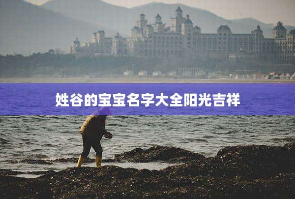 姓谷的宝宝名字大全阳光吉祥