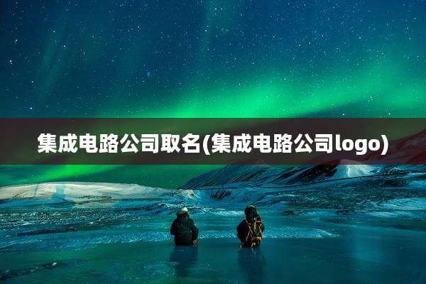 集成电路公司取名(集成电路公司logo)