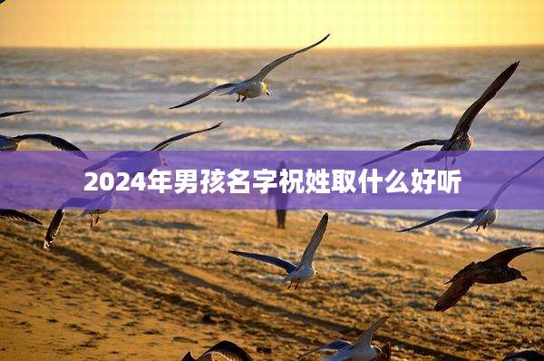 2024年男孩名字祝姓取什么好听