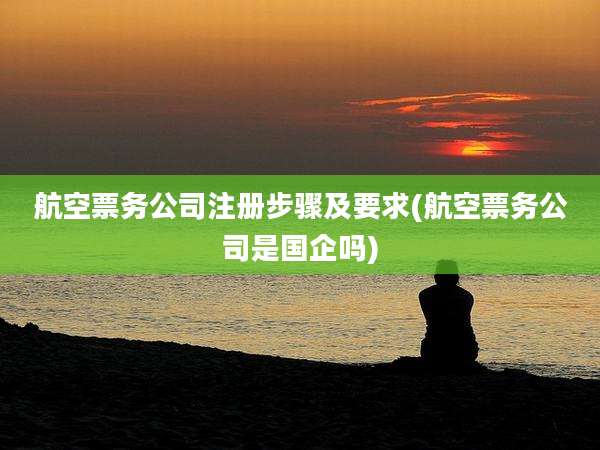航空票务公司注册步骤及要求(航空票务公司是国企吗)
