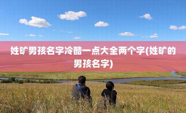 姓旷男孩名字冷酷一点大全两个字(姓旷的男孩名字)
