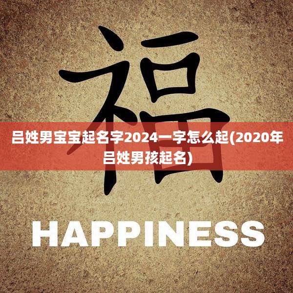 吕姓男宝宝起名字2024一字怎么起(2020年吕姓男孩起名)