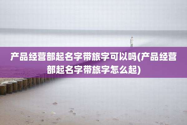 产品经营部起名字带旅字可以吗(产品经营部起名字带旅字怎么起)