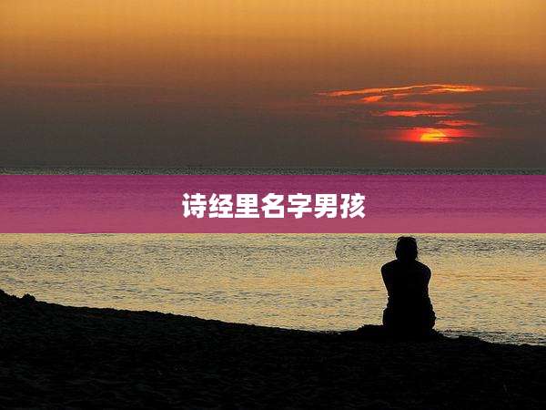 诗经里名字男孩