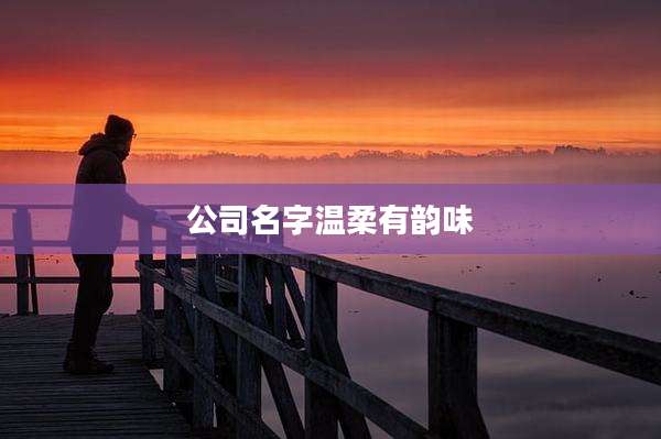 公司名字温柔有韵味