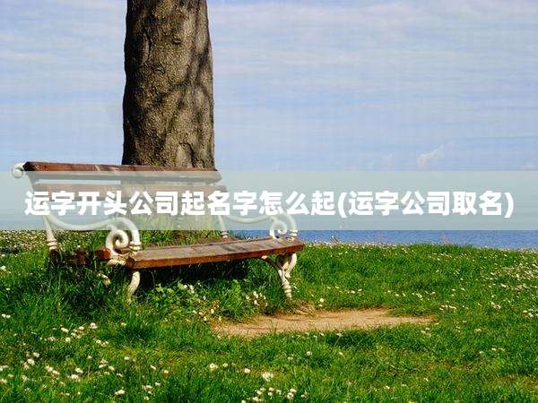运字开头公司起名字怎么起(运字公司取名)