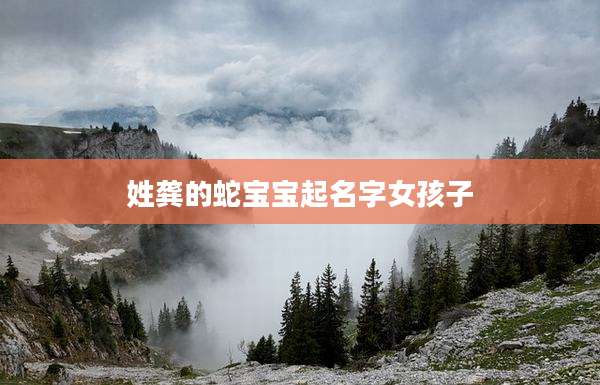 姓龚的蛇宝宝起名字女孩子