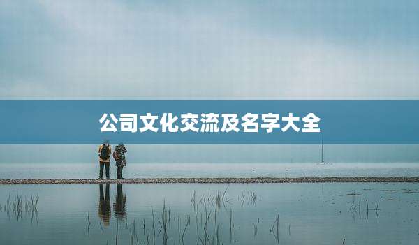 公司文化交流及名字大全