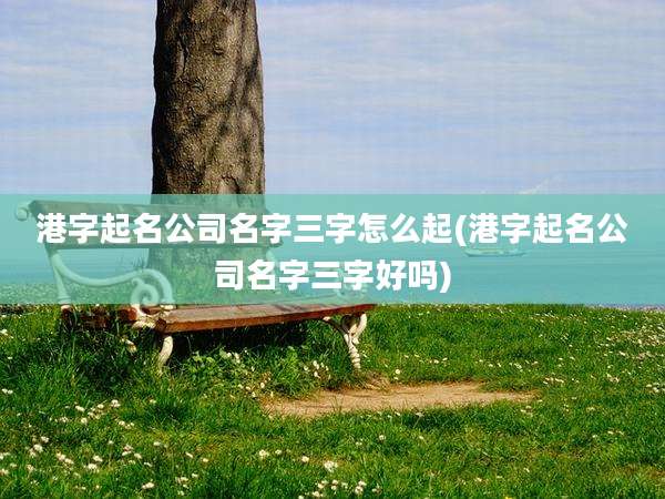 港字起名公司名字三字怎么起(港字起名公司名字三字好吗)