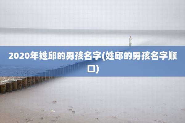 2020年姓邱的男孩名字(姓邱的男孩名字顺口)