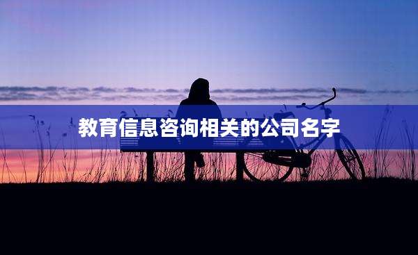 教育信息咨询相关的公司名字