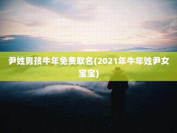 尹姓男孩牛年免费取名(2021年牛年姓尹女宝宝)