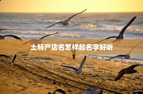 土特产店名怎样起名字好听