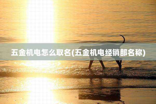 五金机电怎么取名(五金机电经销部名称)
