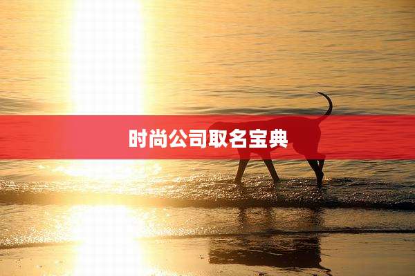 时尚公司取名宝典
