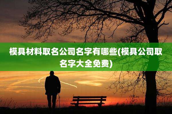 模具材料取名公司名字有哪些(模具公司取名字大全免费)