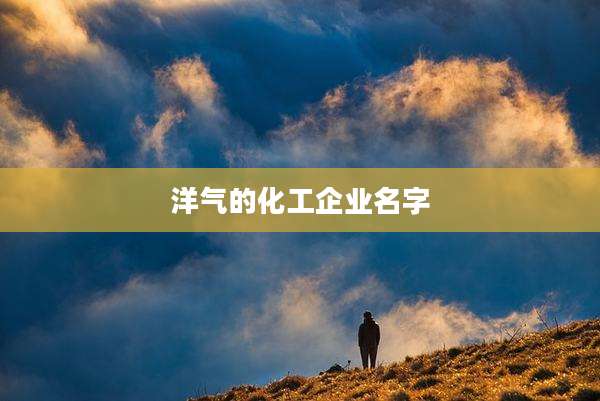 洋气的化工企业名字