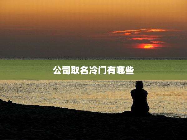 公司取名冷门有哪些