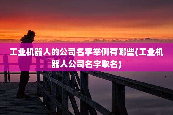 工业机器人的公司名字举例有哪些(工业机器人公司名字取名)