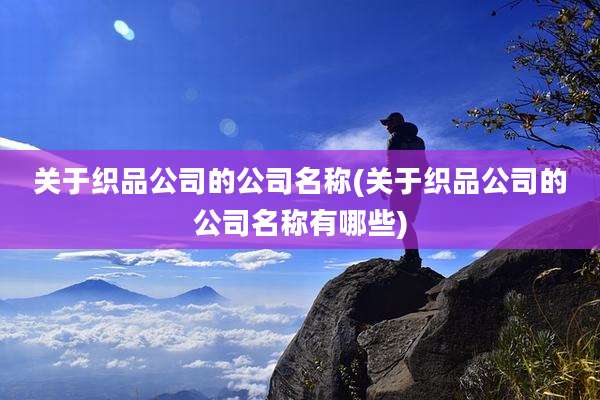关于织品公司的公司名称(关于织品公司的公司名称有哪些)