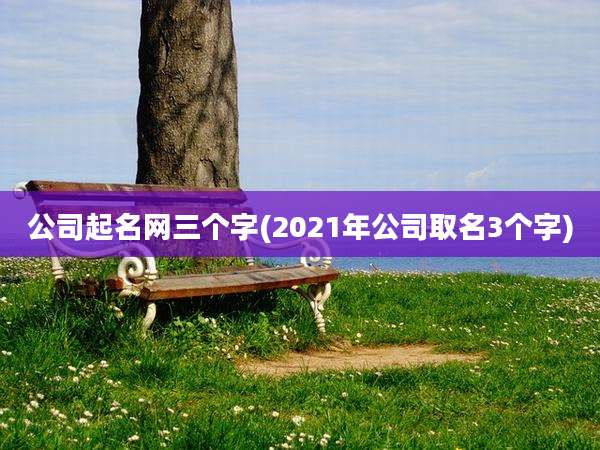 公司起名网三个字(2021年公司取名3个字)