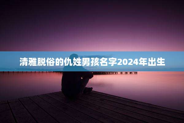 清雅脱俗的仇姓男孩名字2024年出生