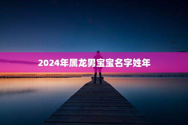 2024年属龙男宝宝名字姓年