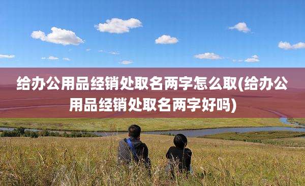 给办公用品经销处取名两字怎么取(给办公用品经销处取名两字好吗)