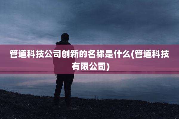 管道科技公司创新的名称是什么(管道科技 有限公司)