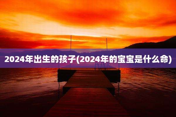 2024年出生的孩子(2024年的宝宝是什么命)