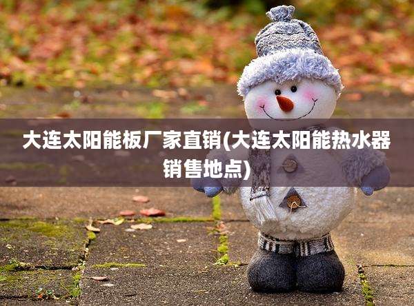 大连太阳能板厂家直销(大连太阳能热水器销售地点)