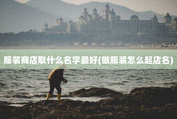 服装商店取什么名字最好(做服装怎么起店名)