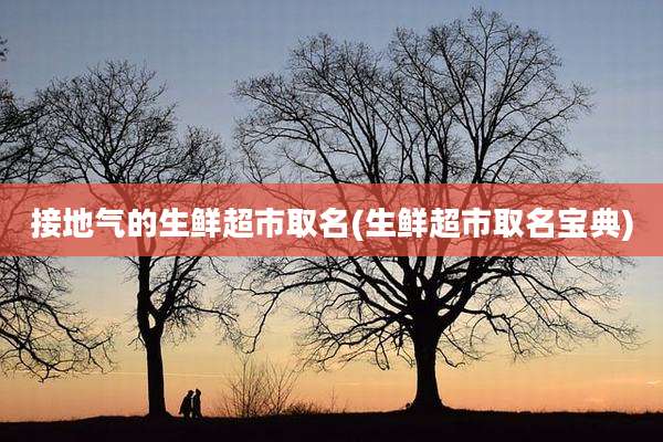 接地气的生鲜超市取名(生鲜超市取名宝典)