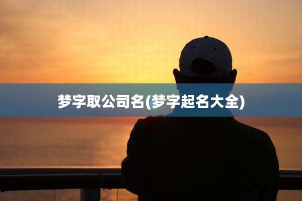 梦字取公司名(梦字起名大全)