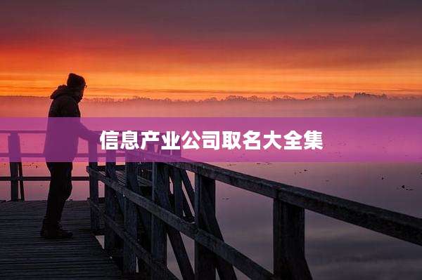 信息产业公司取名大全集