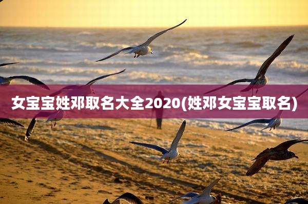 女宝宝姓邓取名大全2020(姓邓女宝宝取名)
