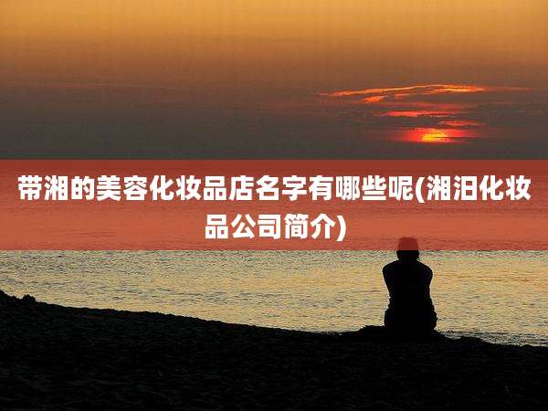 带湘的美容化妆品店名字有哪些呢(湘汨化妆品公司简介)
