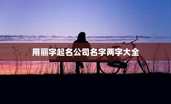 用丽字起名公司名字两字大全