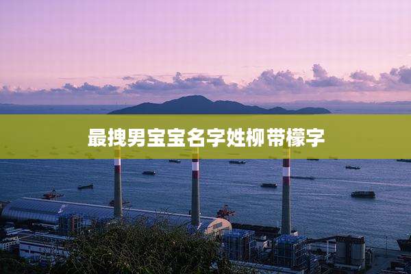 最拽男宝宝名字姓柳带檬字