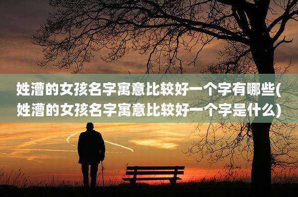 姓漕的女孩名字寓意比较好一个字有哪些(姓漕的女孩名字寓意比较好一个字是什么)