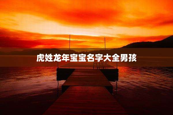 虎姓龙年宝宝名字大全男孩