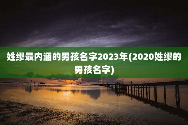 姓缪最内涵的男孩名字2023年(2020姓缪的男孩名字)