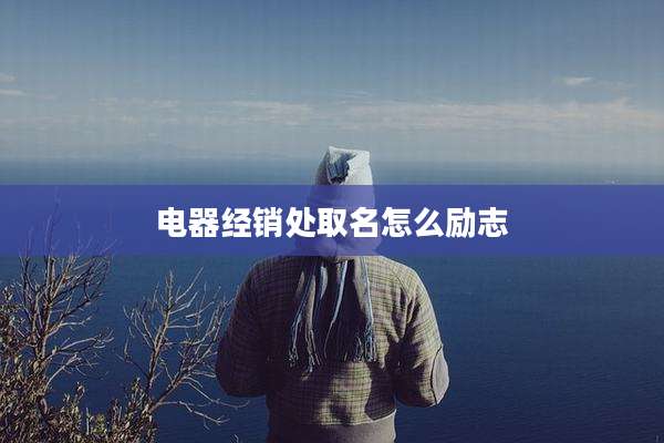 电器经销处取名怎么励志
