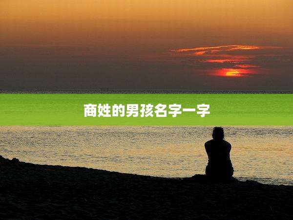 商姓的男孩名字一字